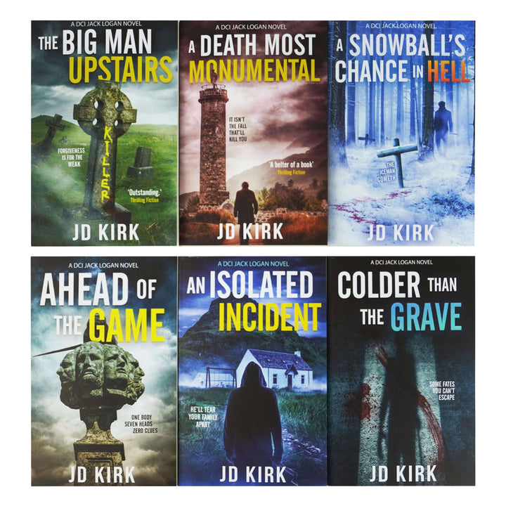 DCI Logan Crime Thrillers Series by JD Kirk 6 Books Collection Set (Book 7-12) - Fiction - Paperback
