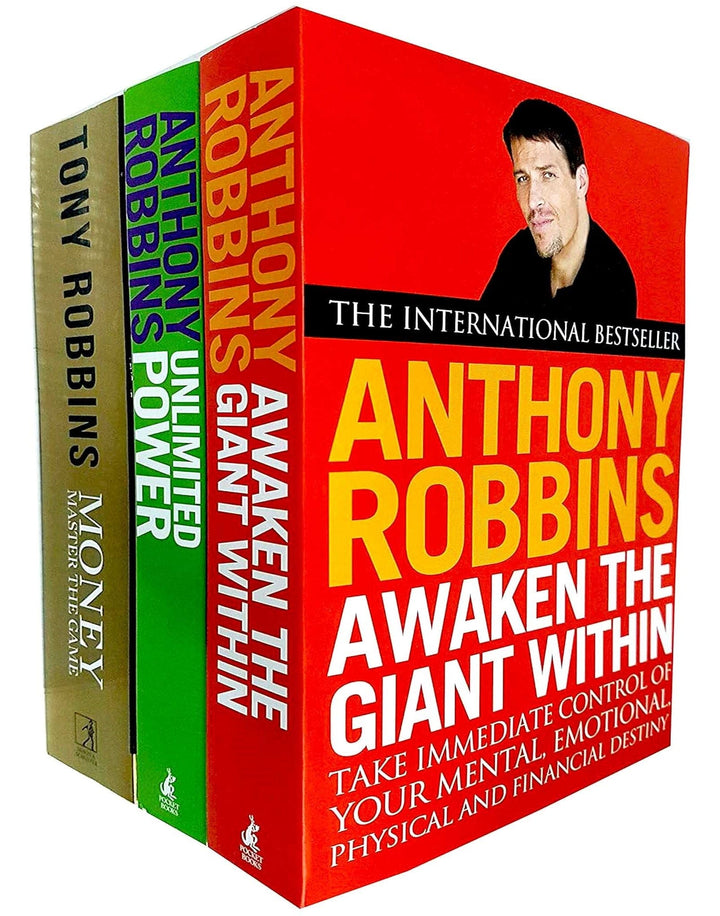 Tony Robbins Collection (Unlimited Power, Awaken The Giant Within & Money Master the Game) 3 Books Set - Non Fiction - Paperback