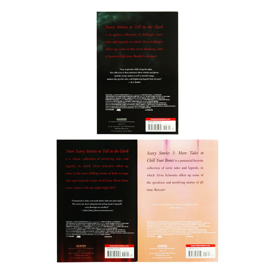 Scary Stories to Tell in the Dark by Alvin Schwartz 3 Books Collection Box Set - Ages 8-12 - Paperback