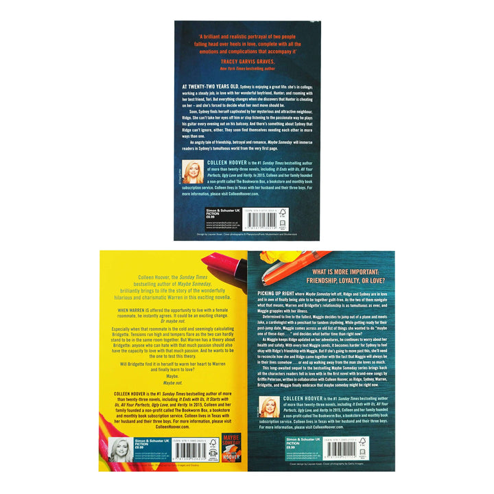 Maybe Someday Series By Colleen Hoover 3 Books Collection Set - Fiction - Paperback