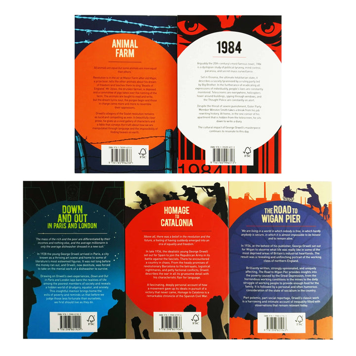 The Classic George Orwell Collection 5 Books Box Set - Fiction - Paperback