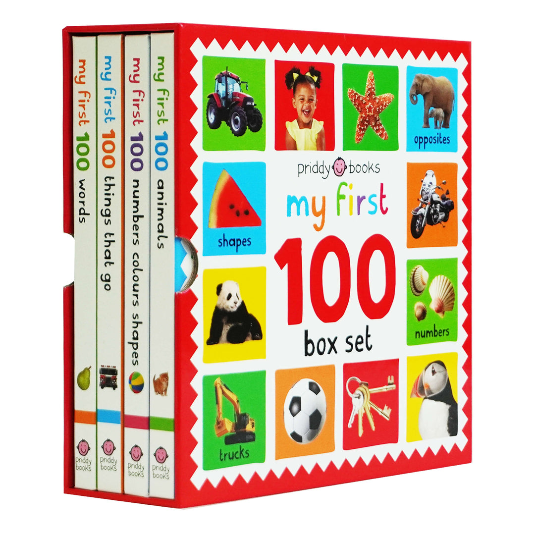 My First 100 Box Set by Roger Priddy 4 Books Collection Set - Ages 2+ - Hardback 0-5 Priddy Books