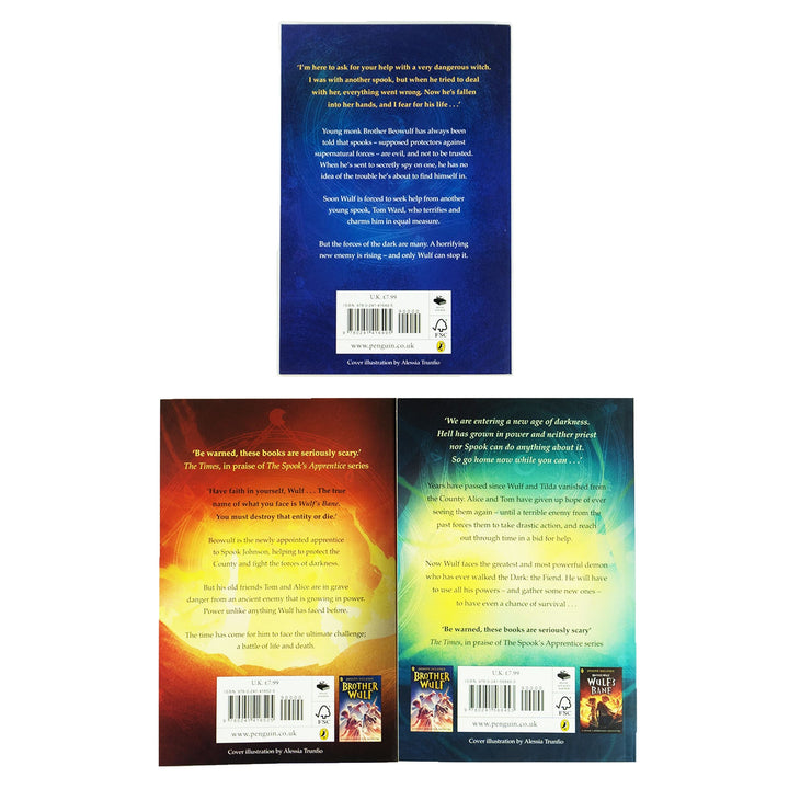 The Spook's Apprentice: Brother Wulf By Joseph Delaney 3 Books Collection Set - Ages 9-14 - Paperback