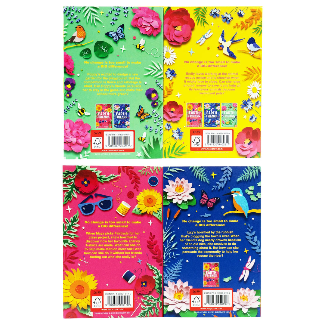 Earth Friends Series By Holly Webb: 4 Books Collection Set - Ages 7-12 - Paperback