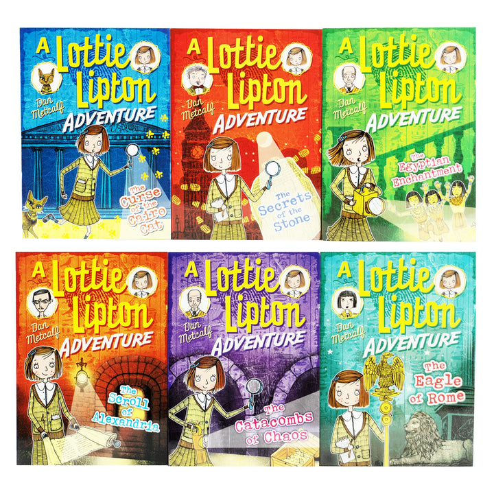 The Lottie Lipton Adventures Series by Dan Metcalf: 6 Books Collection Set - Ages 7-9 - Paperback