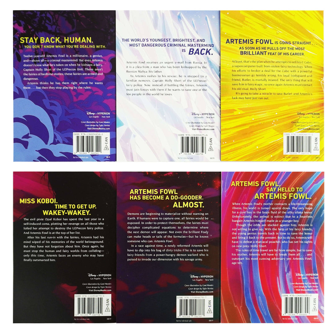 Artemis Fowl Collection by Eoin Colfer: 6 Books Box Set - Ages 10-14 - Paperback