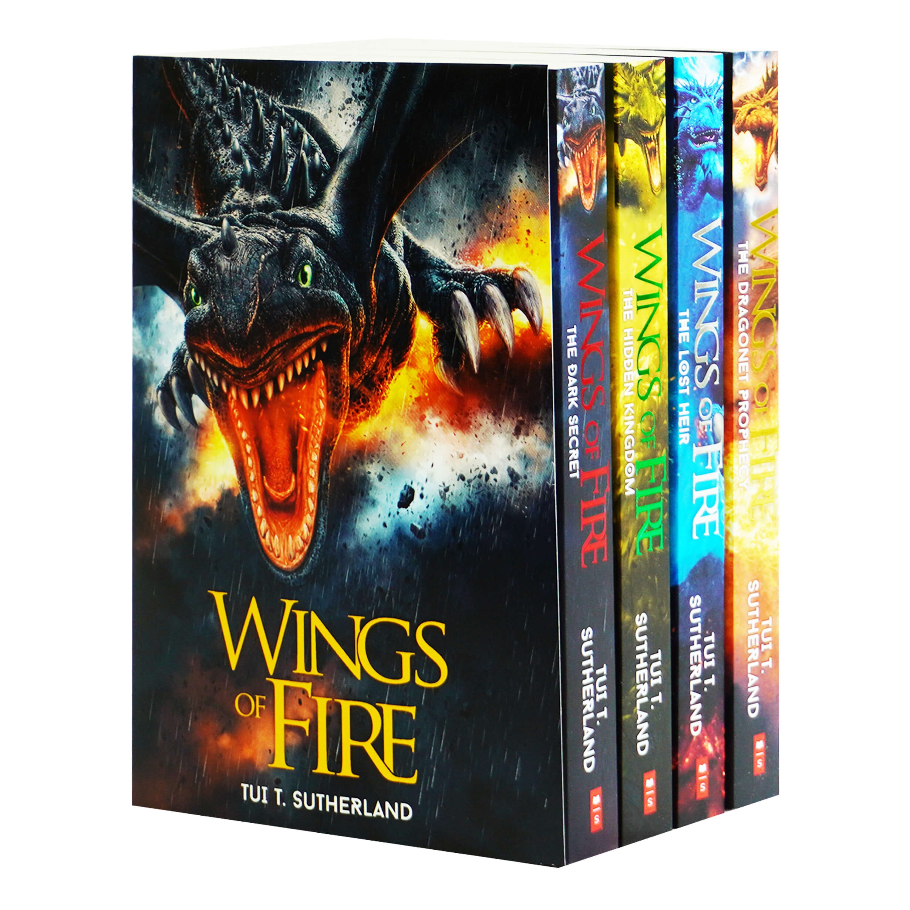 Wings of Fire Series by Tui T. Sutherland 4 Books Collection Set