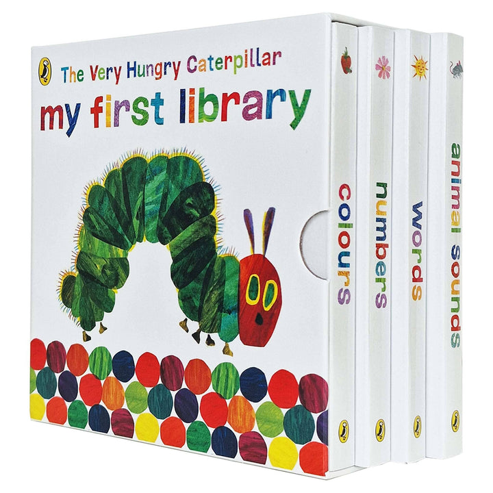 The Very Hungry Caterpillar: My First Library 4 Books Collection Box Set by Eric Carle - Ages 2+ - Board Book