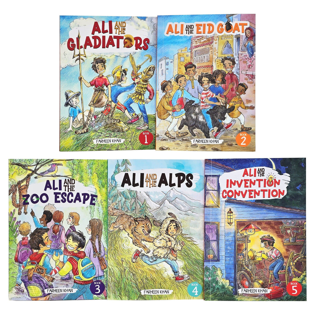 The Ali Series Collection by Farheen Khan: 5 Books Box Set - Age 8+ - Paperback
