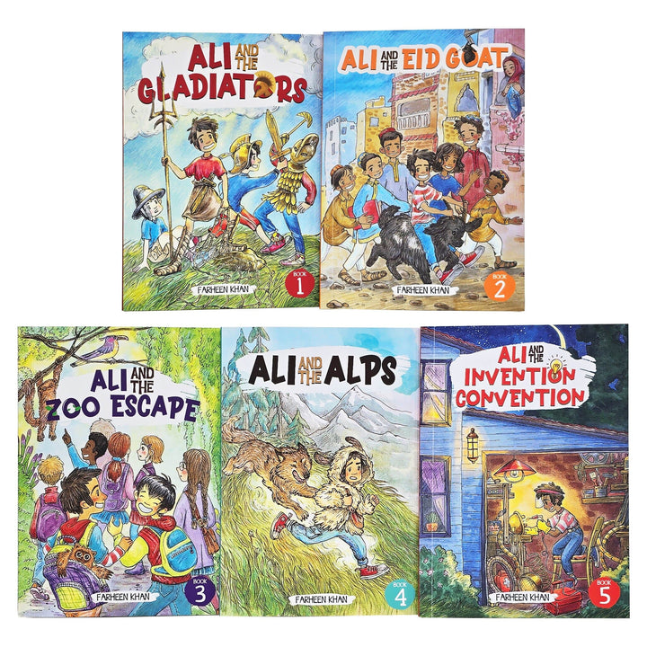The Ali Series Collection by Farheen Khan: 5 Books Box Set - Age 8+ - Paperback