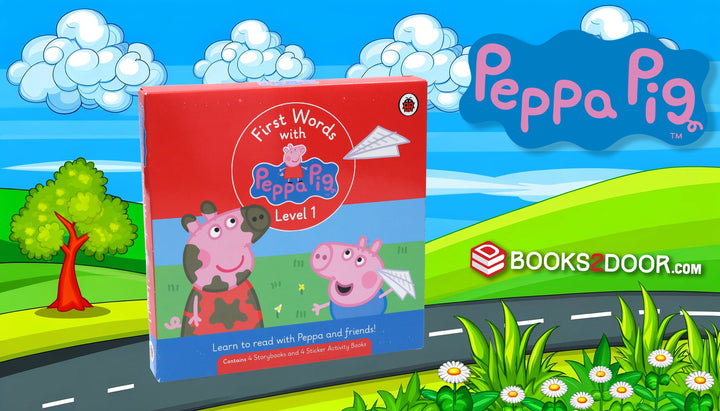 First Words with Peppa Pig (Level 1) 8 Books Collection Box Set - Ages 4-6 - Paperback