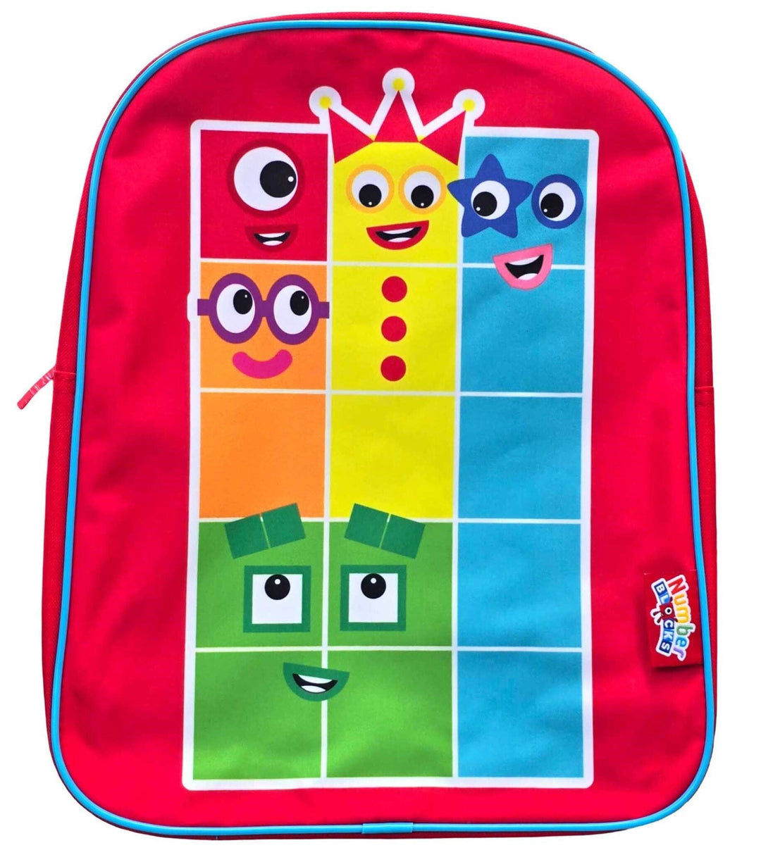 Numberblocks And Alphablocks Wipe Clean 4 Books & Numberblocks Red Backpack Bundle - Ages 1-7 - Paperback