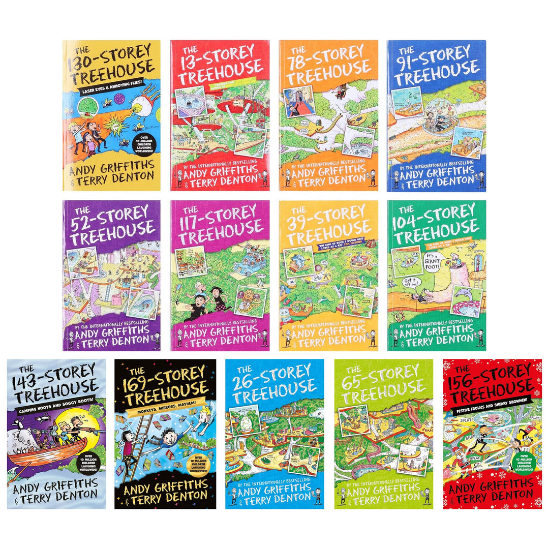 The Treehouse Series by Andy Griffiths & Terry Denton 13 Books Collection Box Set - Ages 5-11 - Paperback