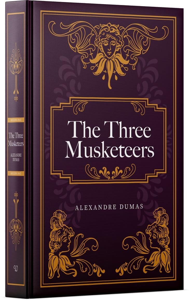 The Three Musketeers By Alexandre Dumas: With Ribbon Bookmark And Golden Sprayed Edges - Fiction - Leatherbound Hardback