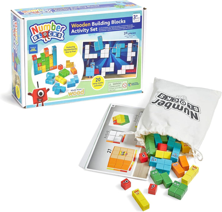 Numberblocks Wooden Building Blocks Activity Set by Learning Resources - Ages 3 Years+ - Educational Toy