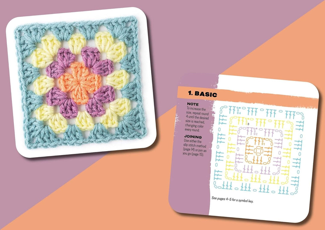 The Granny Square Card Deck: 50 Mix and Match Designs by Claire Montgomerie - Non Fiction - Hardback