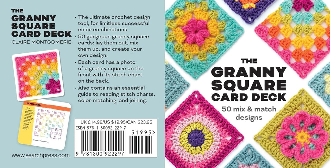 The Granny Square Card Deck: 50 Mix and Match Designs by Claire Montgomerie - Non Fiction - Hardback