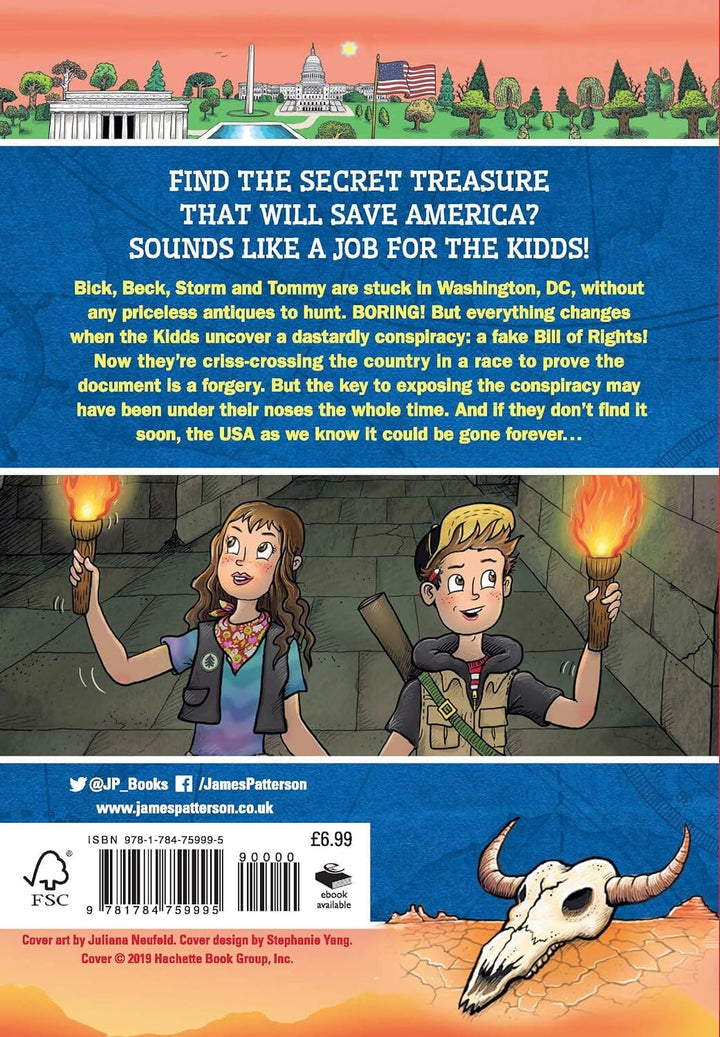 Treasure Hunters: All-American Adventure by James Patterson & Chris Grabenstein - Ages 9-11 - Paperback