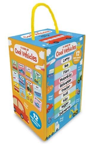 A Case of Cool Vehicles: 12 Title Board Book Collection Carry Case - Ages 3+ - Board Book