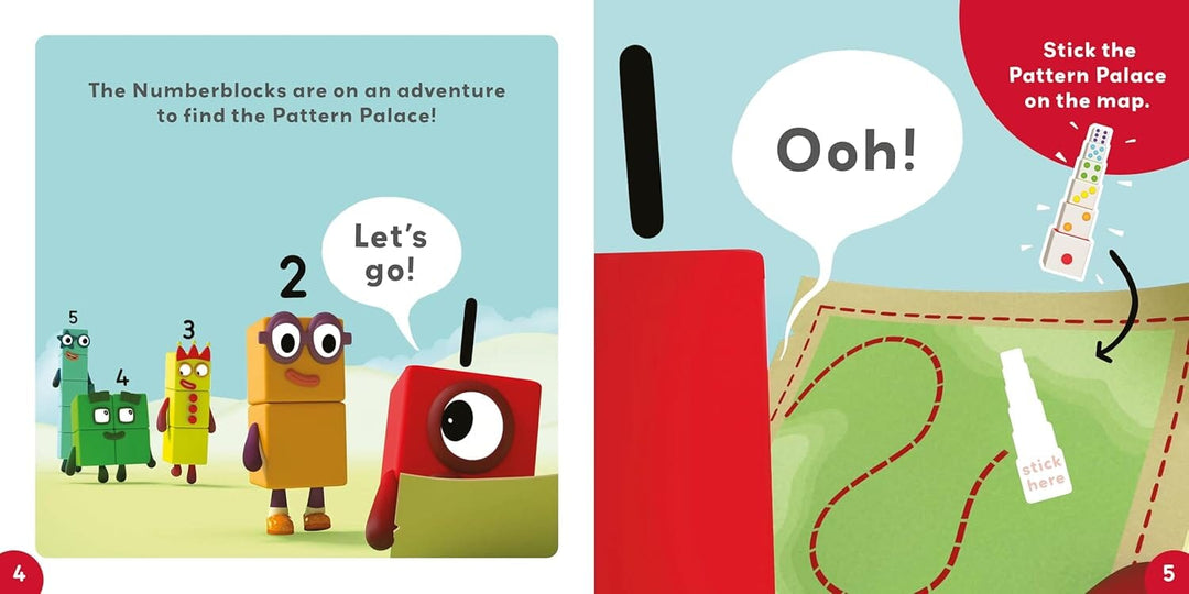 Pattern Palace: A Numberblocks Sticker Storybook Featuring Over 60 Fun Stickers! - Ages 3-6 - Paperback
