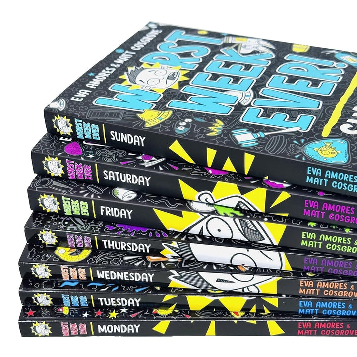 Worst Week Ever! Series By Eva Amores And Matt Cosgrove 7 Books Collection Set - Ages 8+ - Paperback