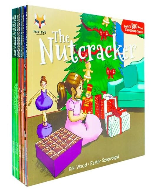 Santa's Big Box of Christmas Classics: 10 Books Children's Collection Set By Kiki Wood - Ages 5-9 - Paperback