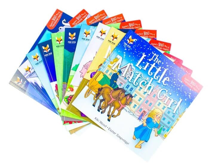 Santa's Big Box of Christmas Classics: 10 Books Children's Collection Set By Kiki Wood - Ages 5-9 - Paperback