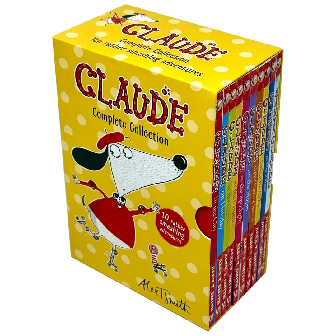 Claude Complete Collection Rather Smashing Adventures by Alex T. Smith 10 Books Box Set - Ages 5-9 - Paperback