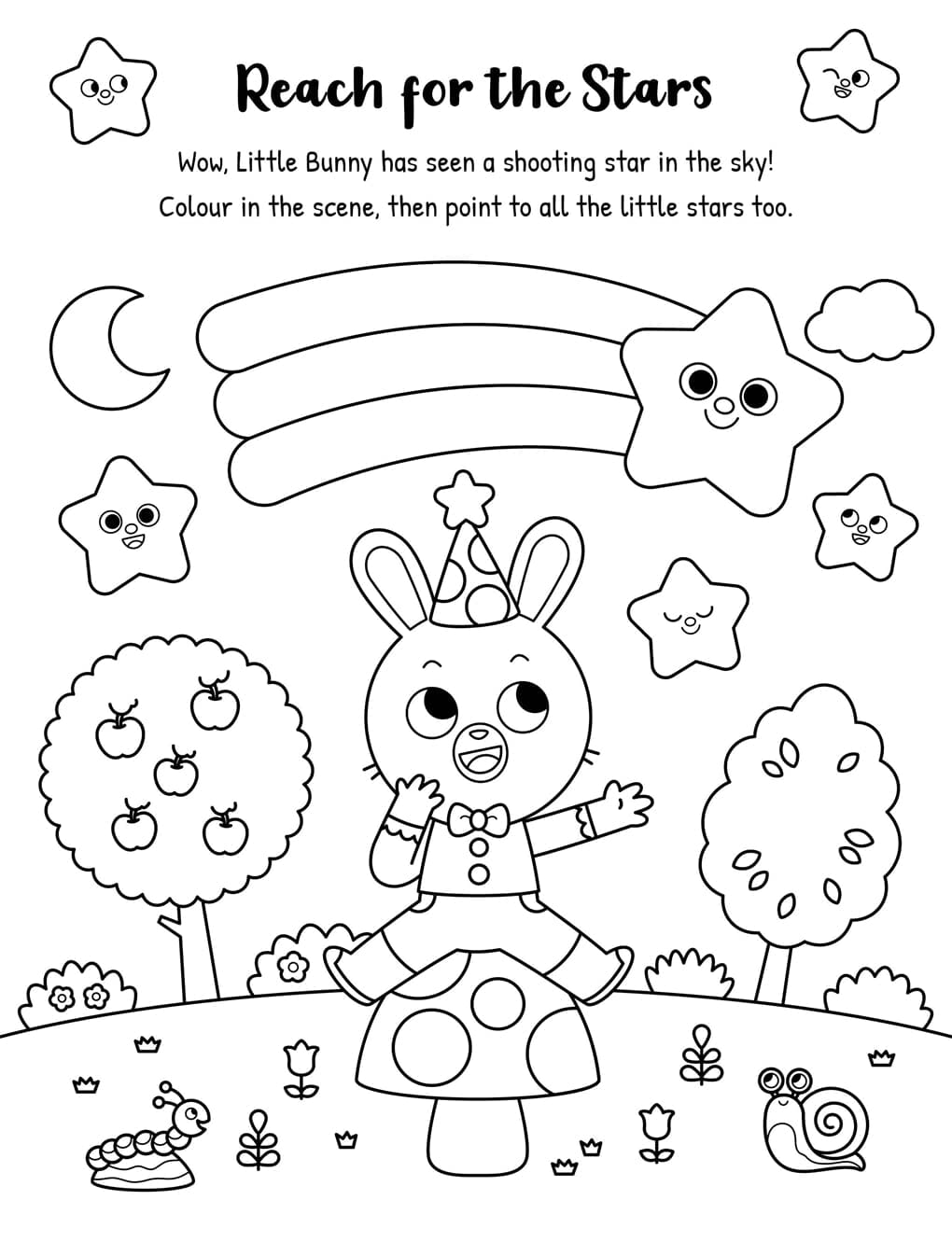 Hearts, Stars, Rainbows Colouring Book With Pen Set by Igloo - Ages 3-5 - Paperback