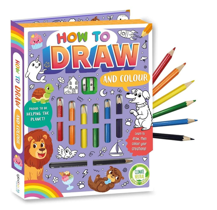 How to Draw And Colour Book With Colouring Pens (Learn to Draw, Then Colour Your Creations!) - Ages 3-6 - Paperback