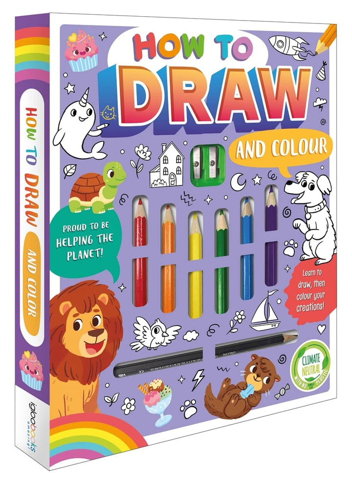 How to Draw And Colour Book With Colouring Pens (Learn to Draw, Then Colour Your Creations!) - Ages 3-6 - Paperback