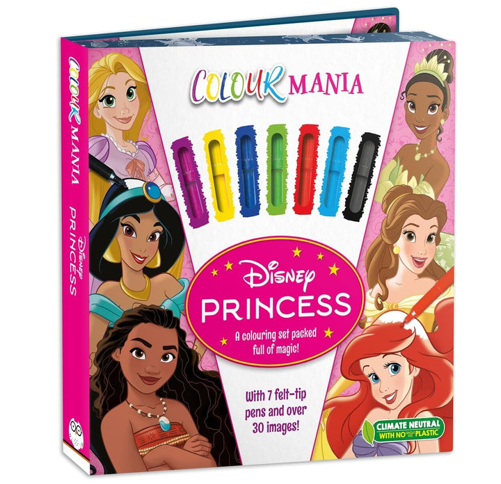 Disney Princess: Colourmania: A Colouring Set Packed full of magic with 7 felt-tip pens and over 30 images! - Ages 7-11 - Paperback