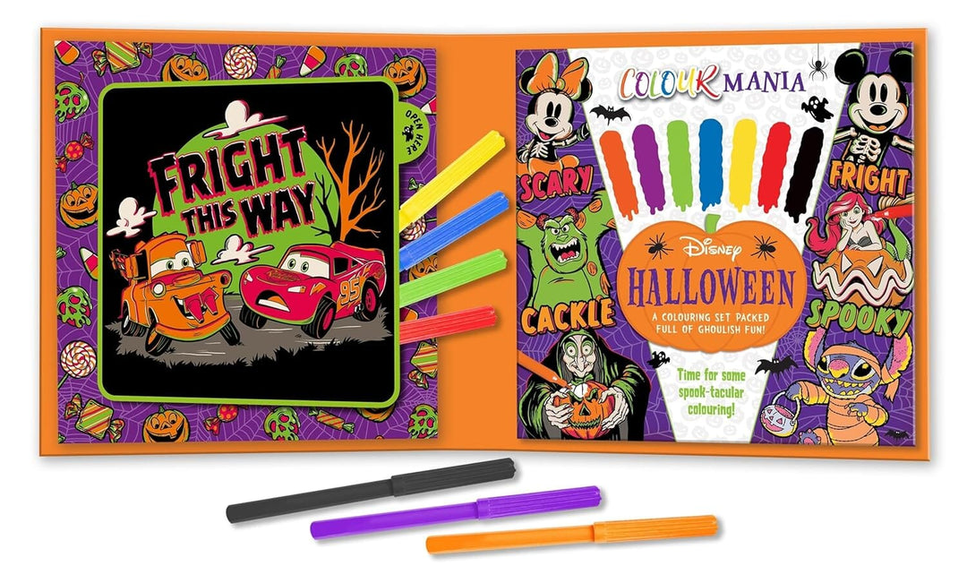 Disney Halloween: Colourmania: A Colouring Set Packed Full of Ghoulish Fun! - Ages 4-6 - Paperback