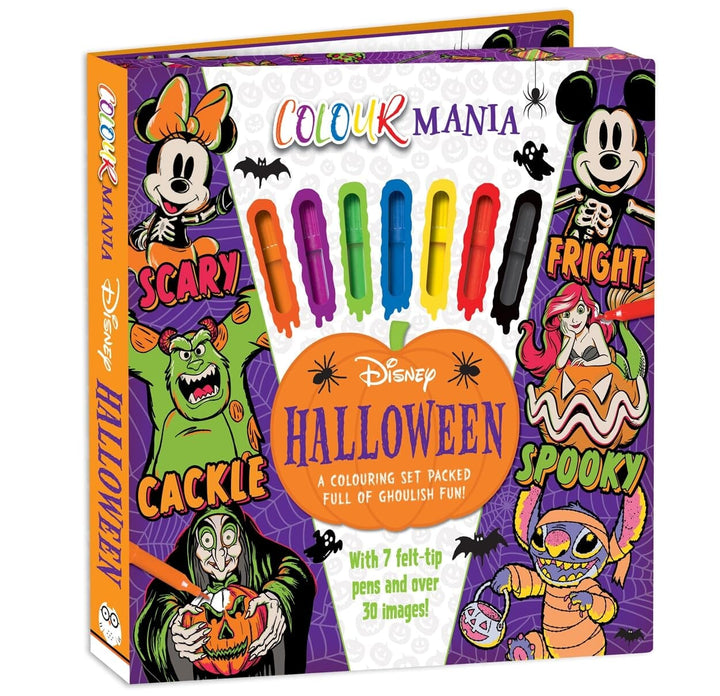 Disney Halloween: Colourmania: A Colouring Set Packed Full of Ghoulish Fun! - Ages 4-6 - Paperback