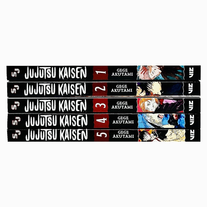Jujutsu Kaisen by Gege Akutami: Volume 1-5 Collection 5 Books Manga Set - Ages 13-17 - Paperback