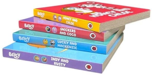Bluey and Friends Little Library by Ladybird 4 Books Collection Box Set - Ages 2+ - Board Book