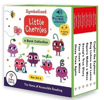 The Symbolised Little Cherries: 6 Book Collection (Box Set 2) Includes 6 Free Audiobooks - Ages 5-7 - Board Book