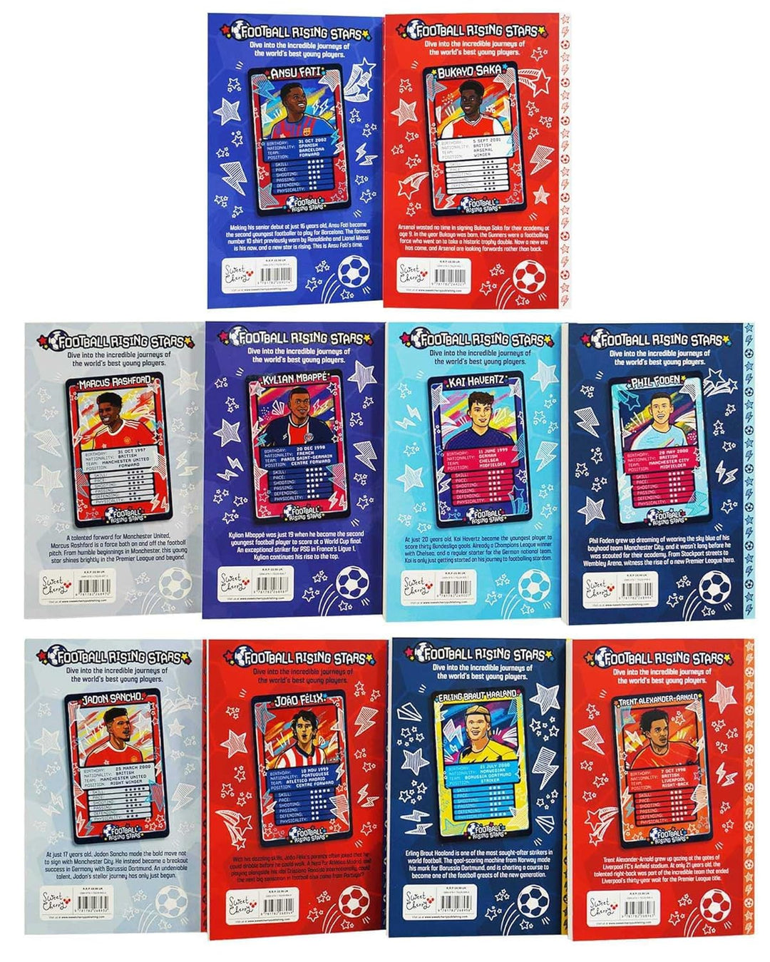 Football Rising Stars by Harry Meredith 10 Books Collection Box Set - Ages 7-9 - Paperback