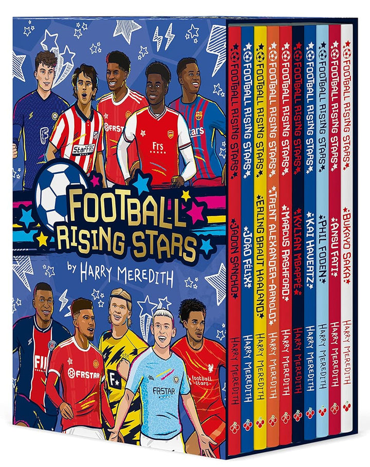 Football Rising Stars by Harry Meredith 10 Books Collection Box Set - Ages 7-9 - Paperback