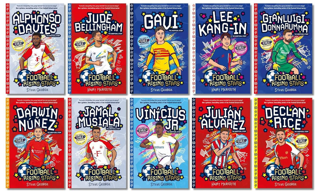 Football Rising Stars Series 2: by Harry Meredith & Steve George 10 Books Collection Box Set - Ages 7-9 - Paperback