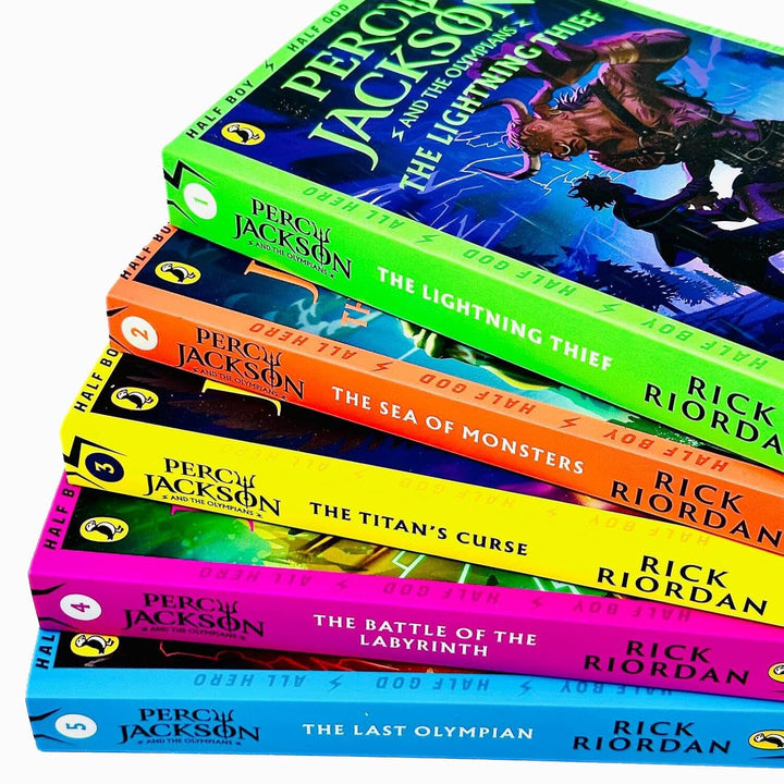 Percy Jackson And The Olympians Series By Rick Riordan 5 Books Collection Set - Ages 9+ - Paperback