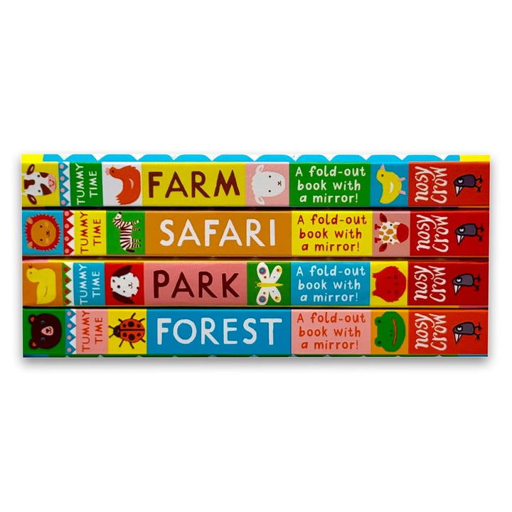 Tummy Time Series by Louise Lockhart 4 Books Collection Set - Ages 0-5 - Board Book (A Fold-out Book with a mirror!)