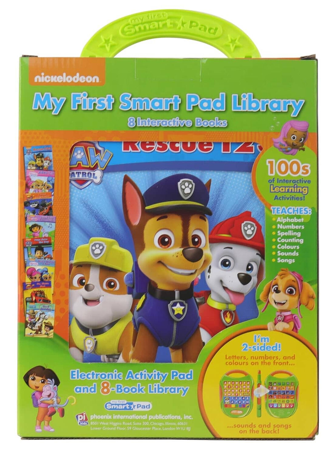 Nickelodeon PAW Patrol: My First Smart Pad Library & 8 Interactive Books Box Set - 18 Months+ - Educational Toy