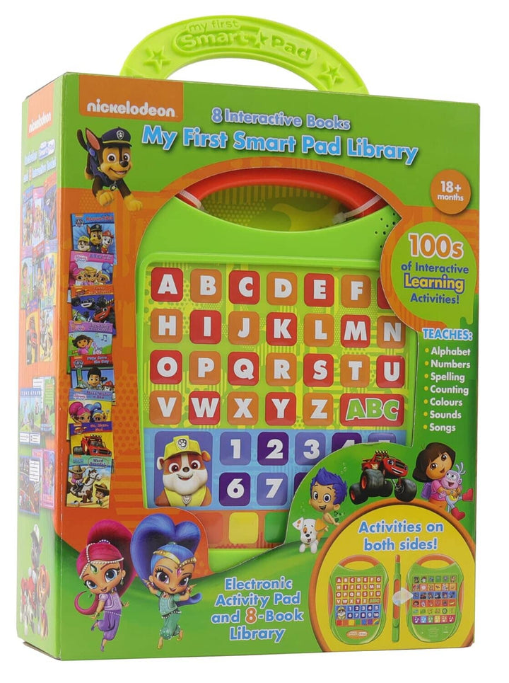 Nickelodeon PAW Patrol: My First Smart Pad Library & 8 Interactive Books Box Set - 18 Months+ - Educational Toy