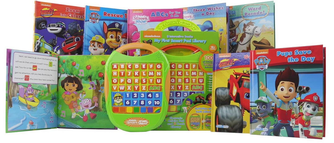 Nickelodeon PAW Patrol: My First Smart Pad Library & 8 Interactive Books Box Set - 18 Months+ - Educational Toy