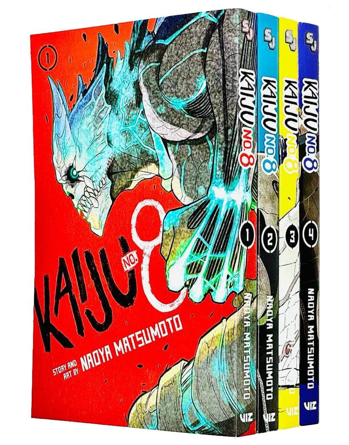 Kaiju No. 8 Series (Vol. 1-4) by Naoya Matsumoto 4 Books Collection Set - Manga - Paperback