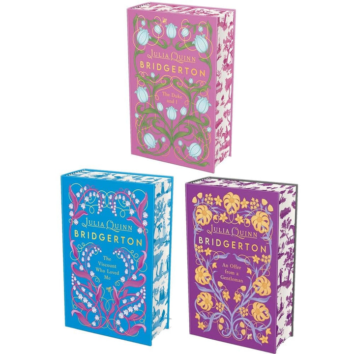 Bridgertons Series by Julia Quinn 3 Books Collector's Edition Set - Fiction - Sprayed Edges Hardback