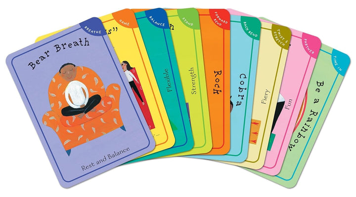 Yoga Pretzels: 50 Fun Yoga Activities for Kids and Grownups by Tara Guber & Leah Kalish - Ages 4+ - Yoga Cards