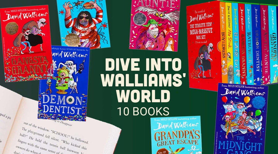 The World of David Walliams - The Terrific Ten! Mega-Massive 10 Books Collection Set - Ages 7-14 - Paperback