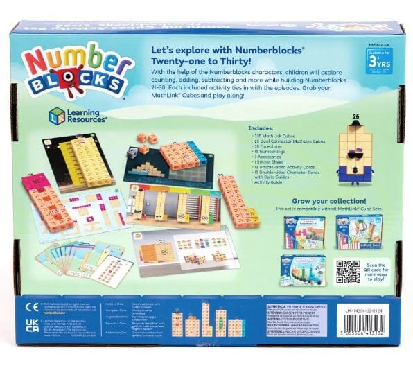 MathLink Cubes Numberblocks 21-30 Activity Set by Learning Resources - Ages 3+ - Educational Toy
